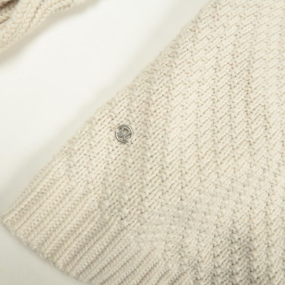 Lululemon Post Practice Cardigan In Cream - Picture 4 of 5